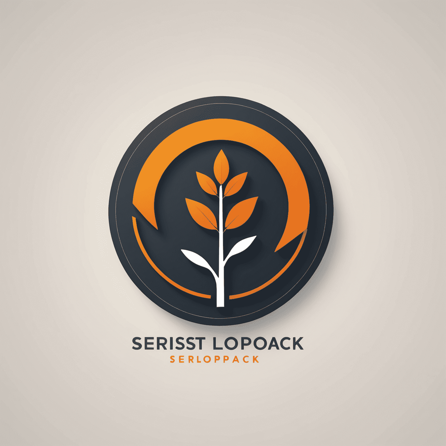 SersiloPack logo - A modern, sleek design with bold typography and a dynamic icon representing business growth and development