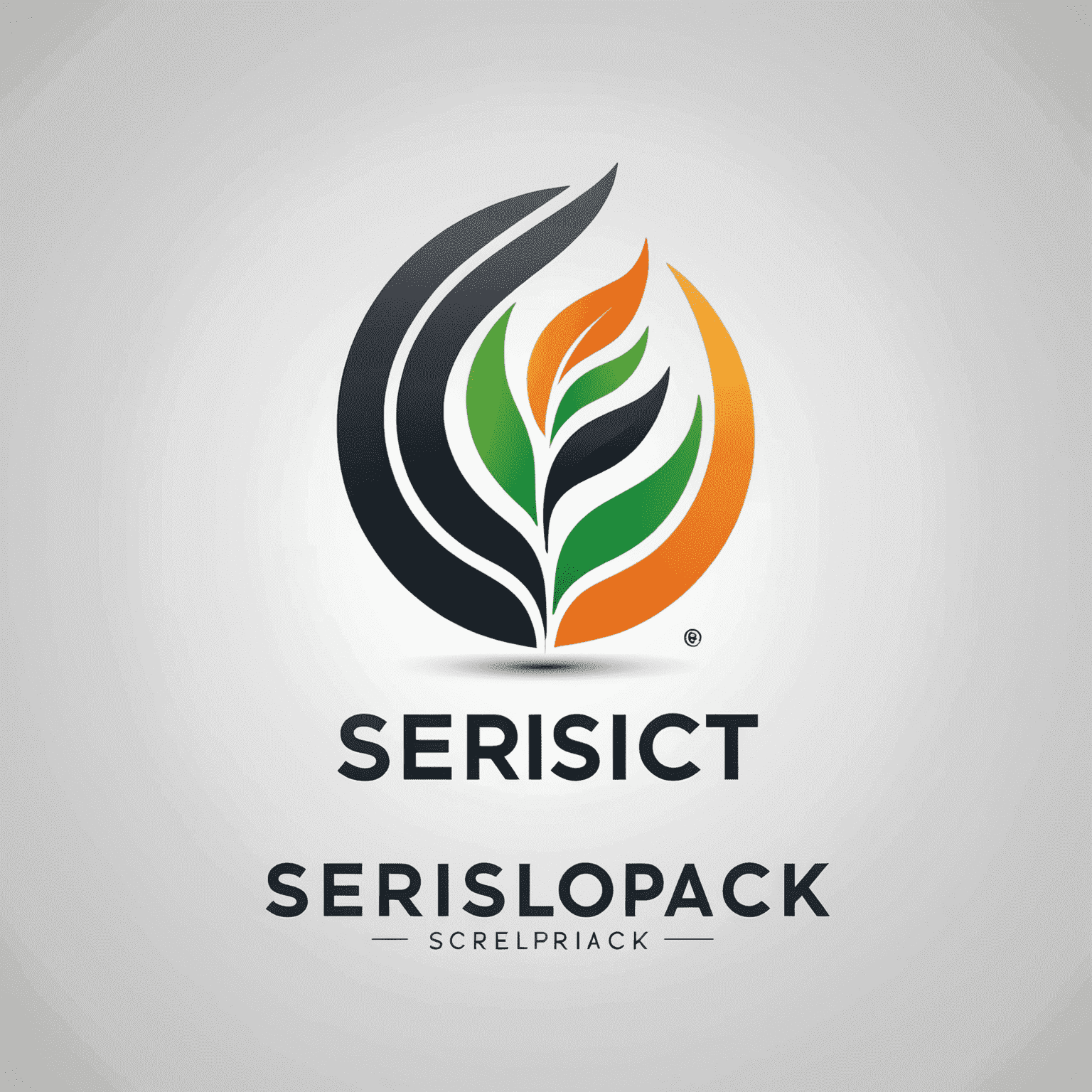 SersiloPack logo - A modern, sleek design with bold typography and a dynamic icon representing business growth and development