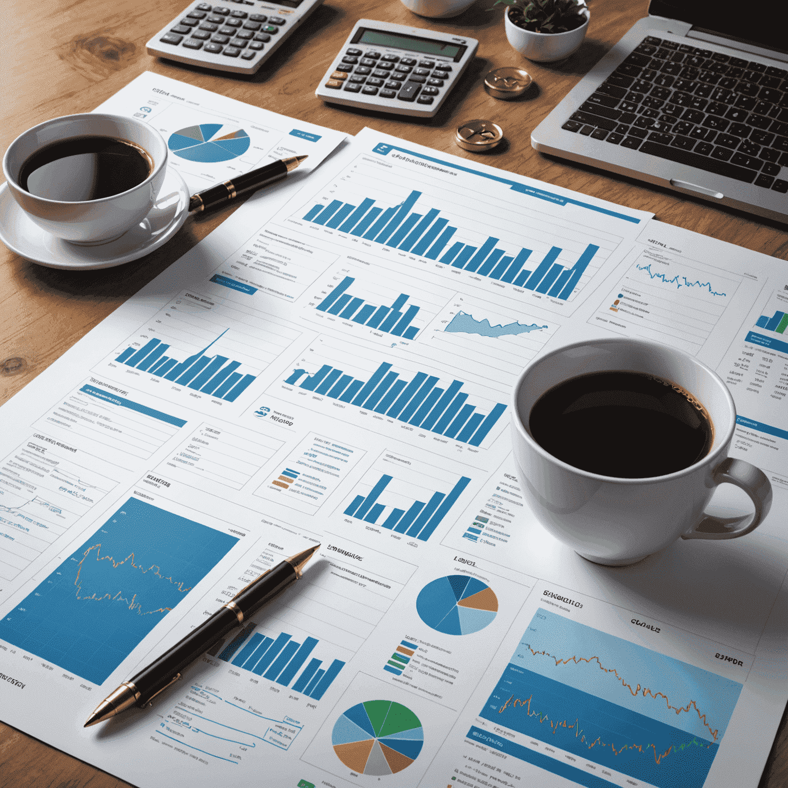 Finance industry representation with stock charts and currency symbols